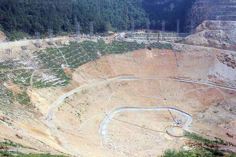 Illustration for article titled China is Building an Absolutely Massive Radio Telescope